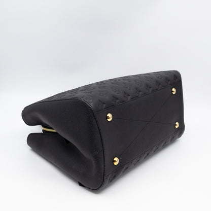 Montaigne GM Black Monogram Empreinte