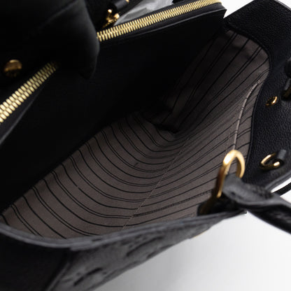 Montaigne GM Black Monogram Empreinte