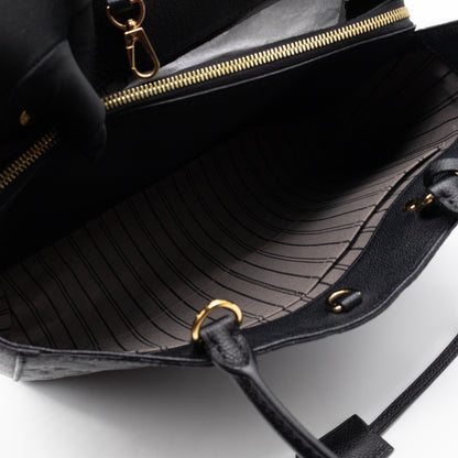 Montaigne GM Black Monogram Empreinte