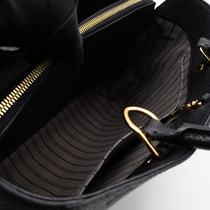 Montaigne GM Black Monogram Empreinte