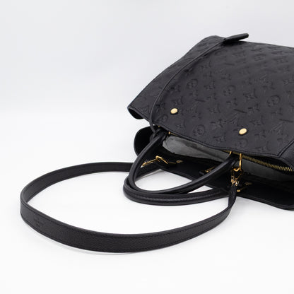Montaigne GM Black Monogram Empreinte
