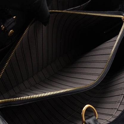 Montaigne GM Black Monogram Empreinte