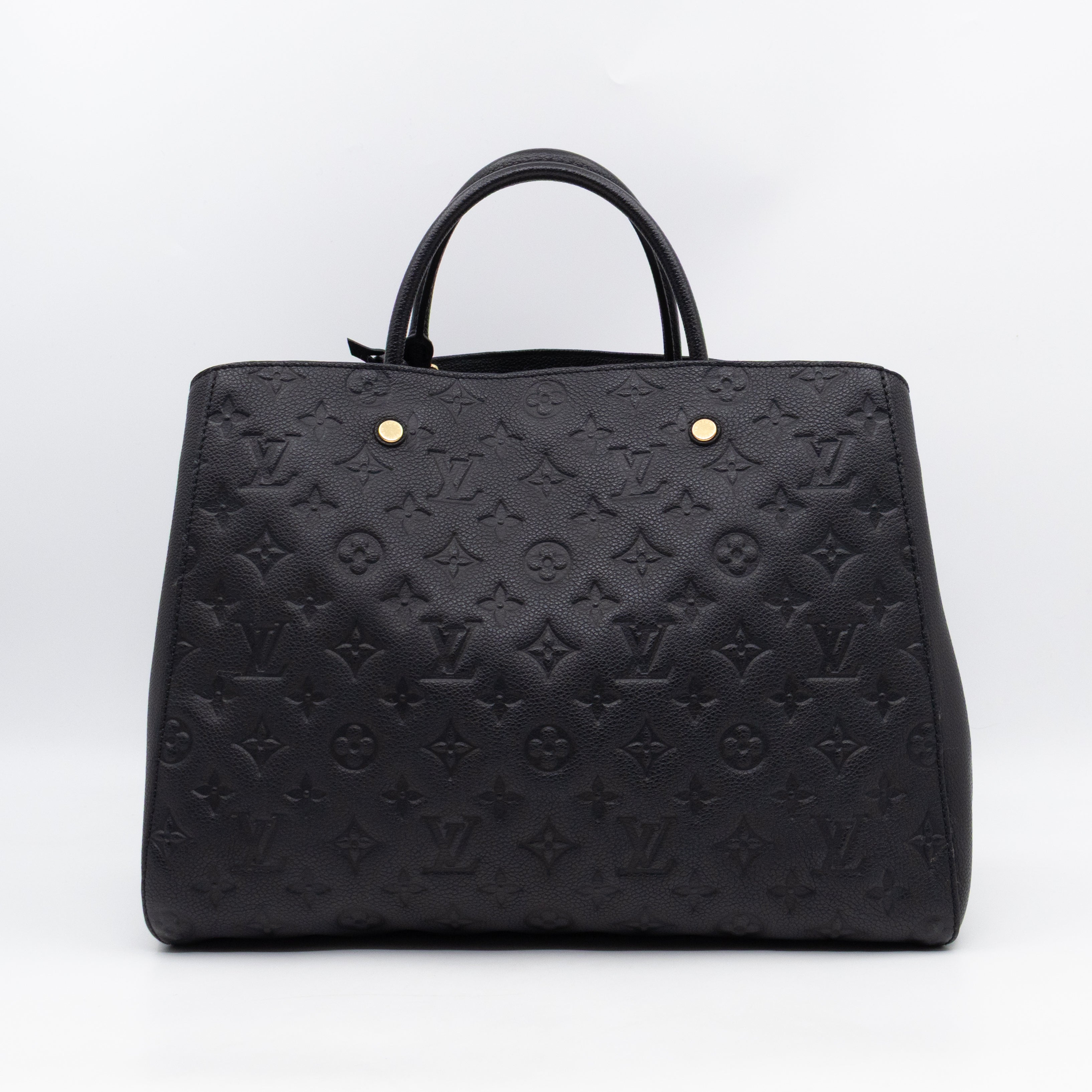 Montaigne GM Black Monogram Empreinte
