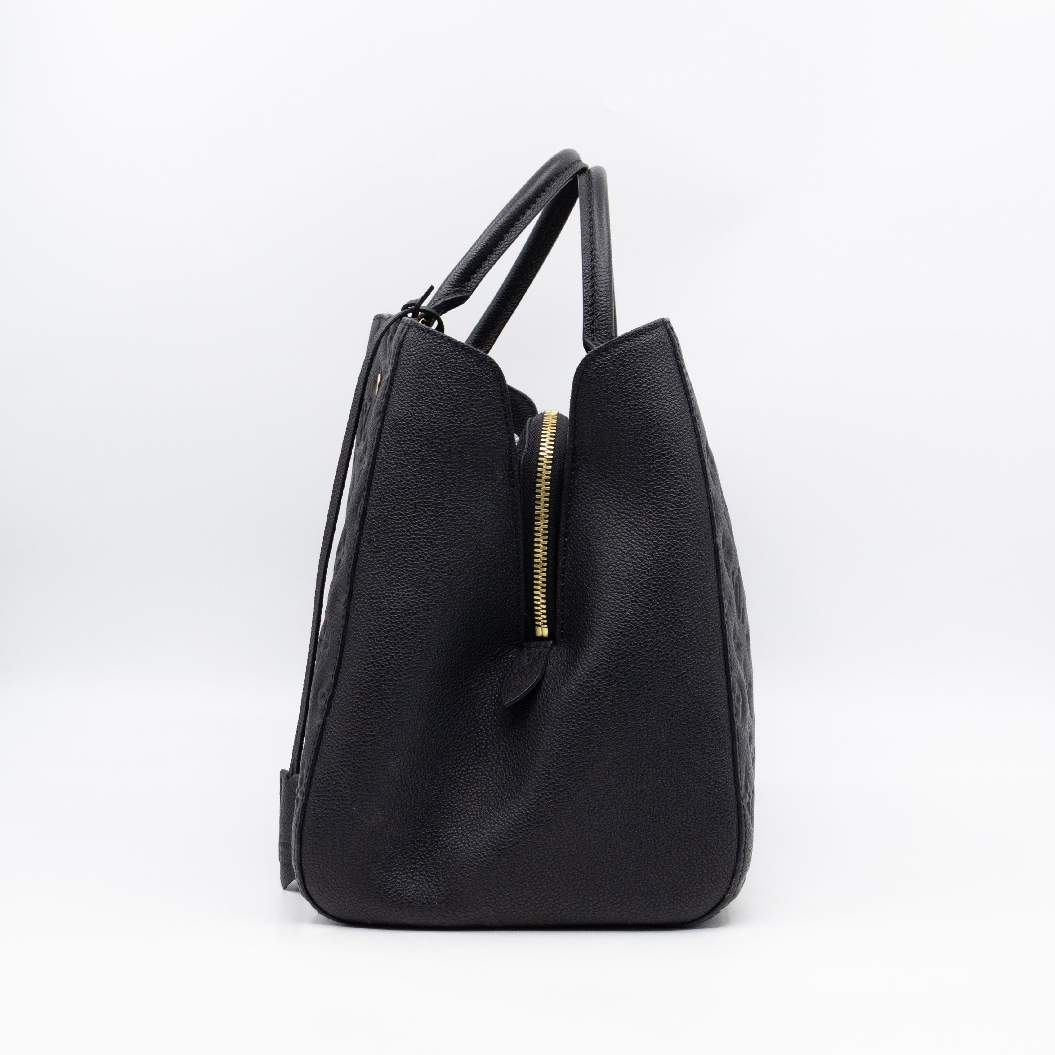 Montaigne GM Black Monogram Empreinte