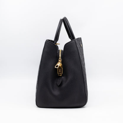Montaigne GM Black Monogram Empreinte