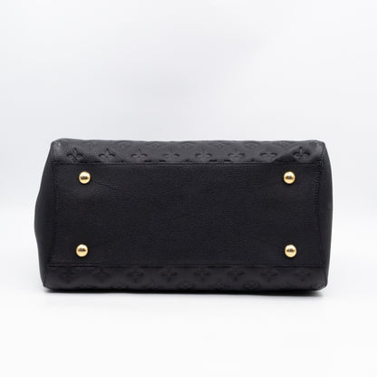 Montaigne GM Black Monogram Empreinte