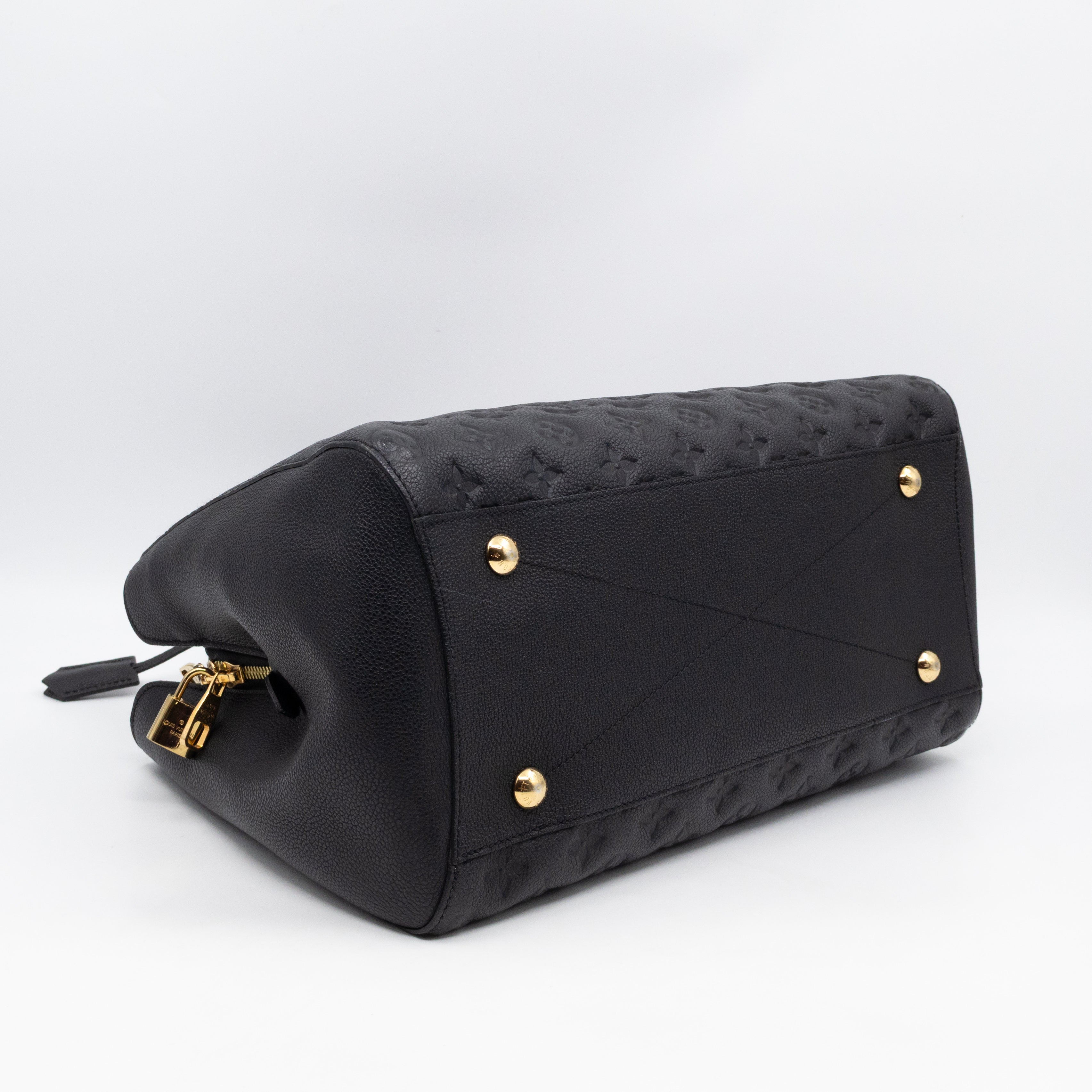 Montaigne GM Black Monogram Empreinte