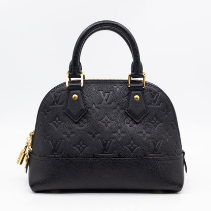 Neo Alma BB Black Monogram Empreinte Leather