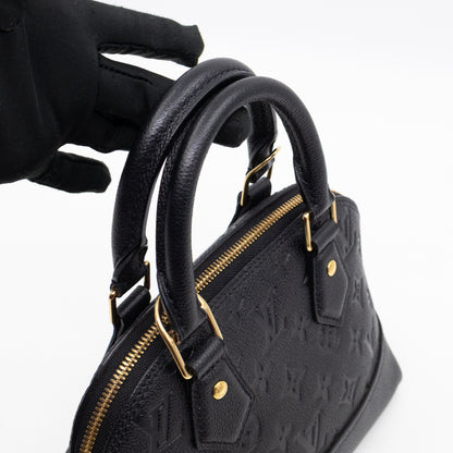 Neo Alma BB Black Monogram Empreinte Leather
