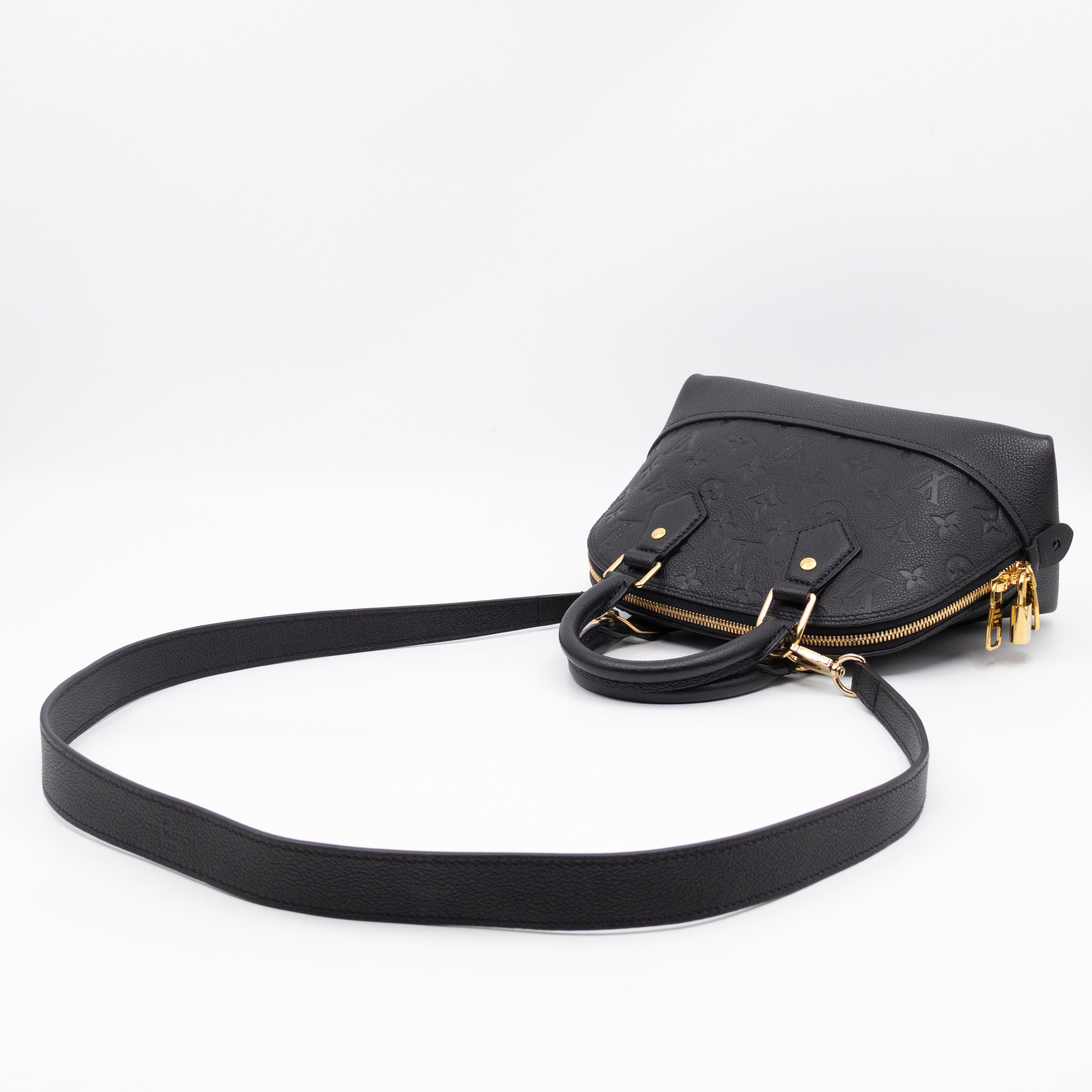 Neo Alma BB Black Monogram Empreinte Leather