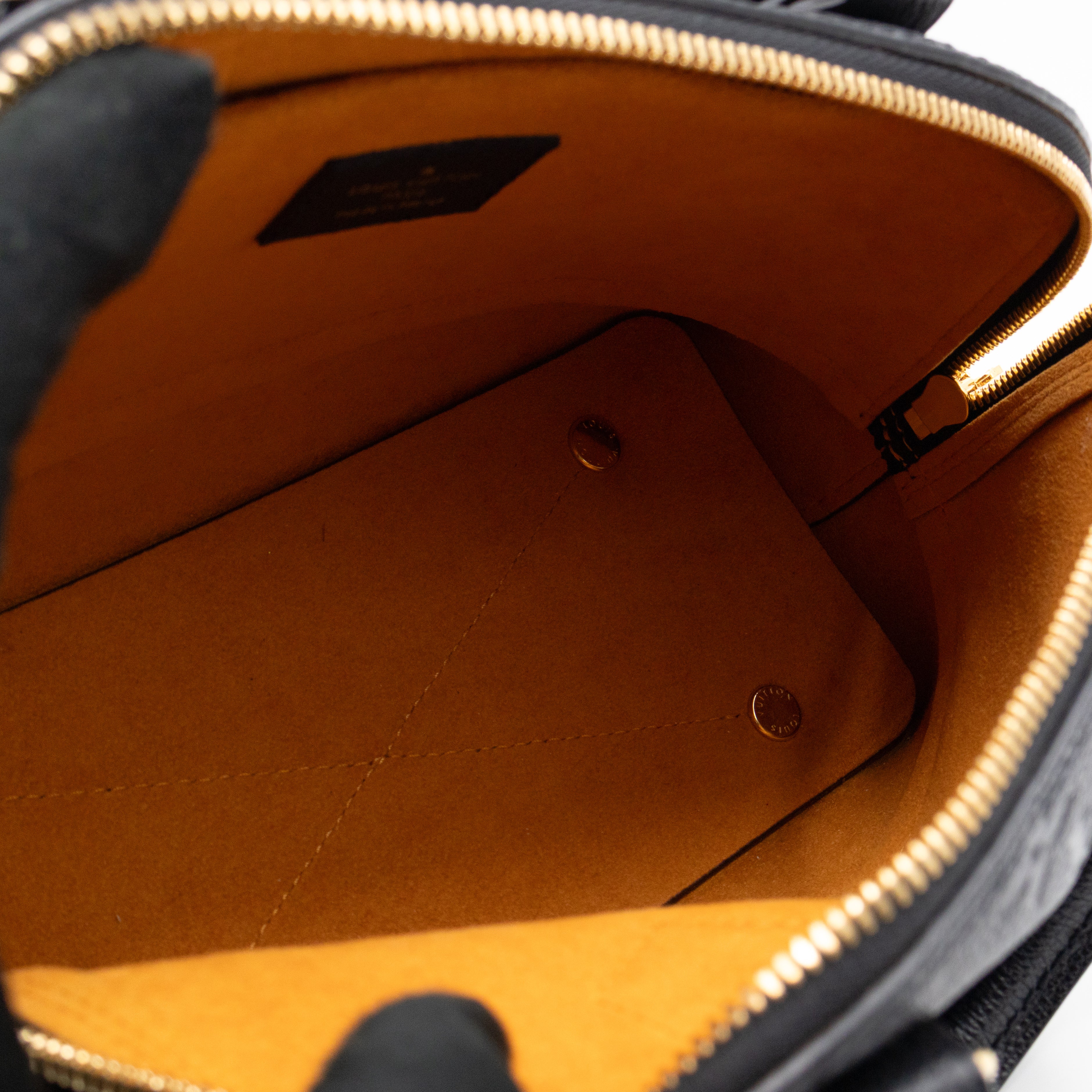 Neo Alma BB Black Monogram Empreinte Leather