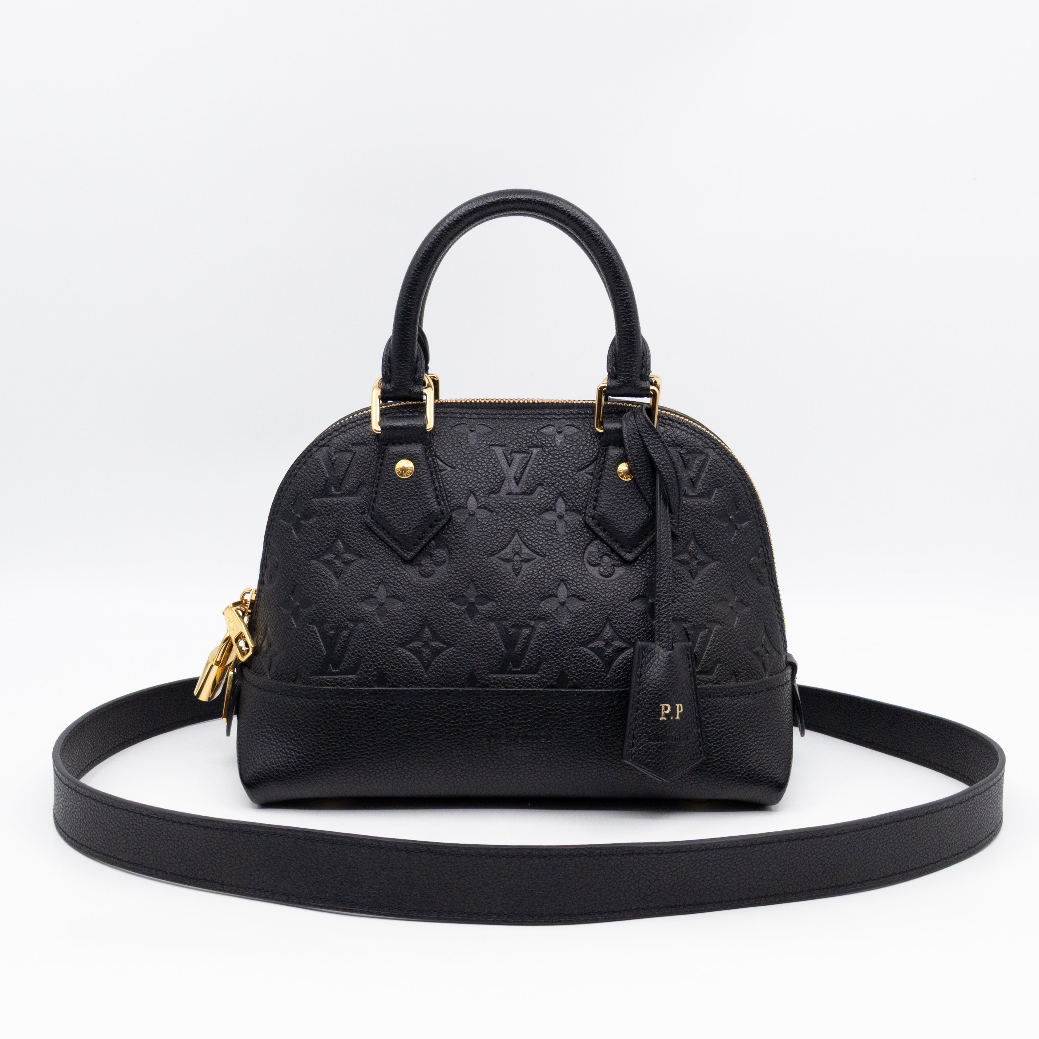 Neo Alma BB Black Monogram Empreinte Leather