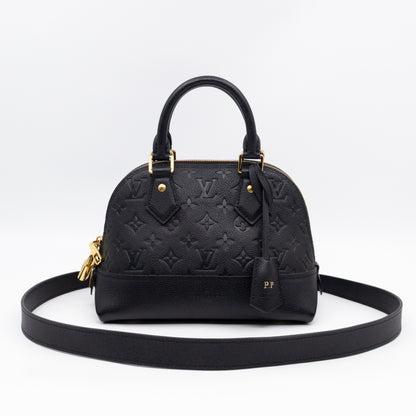 Neo Alma BB Black Monogram Empreinte Leather