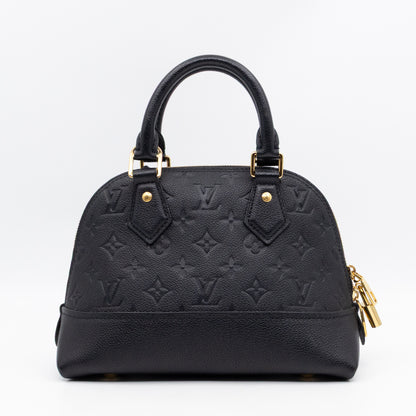 Neo Alma BB Black Monogram Empreinte Leather