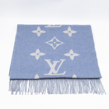 Reykjavik Studded Cashmere Scarf Blue