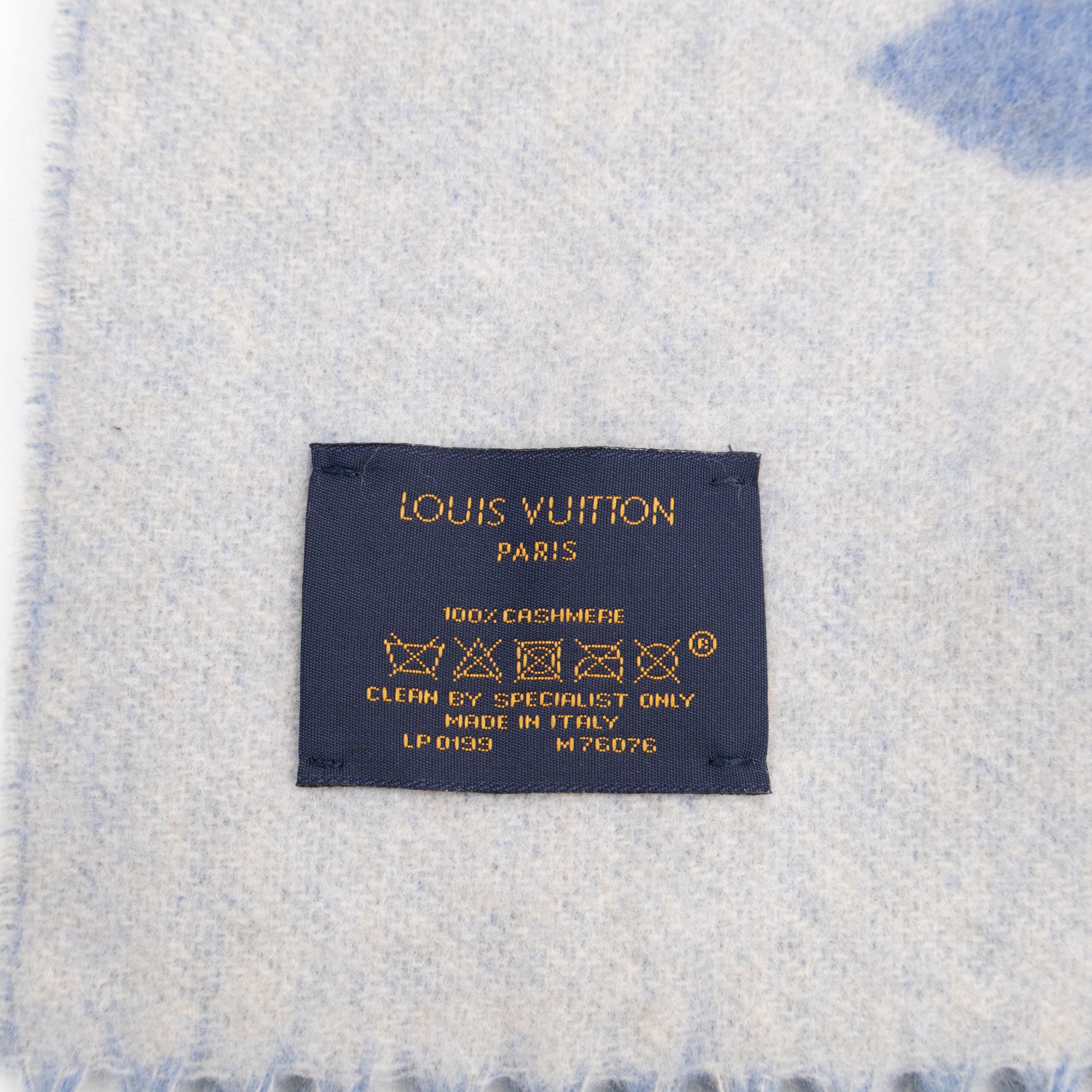 Reykjavik Studded Cashmere Scarf Blue