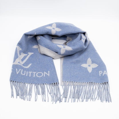 Reykjavik Studded Cashmere Scarf Blue