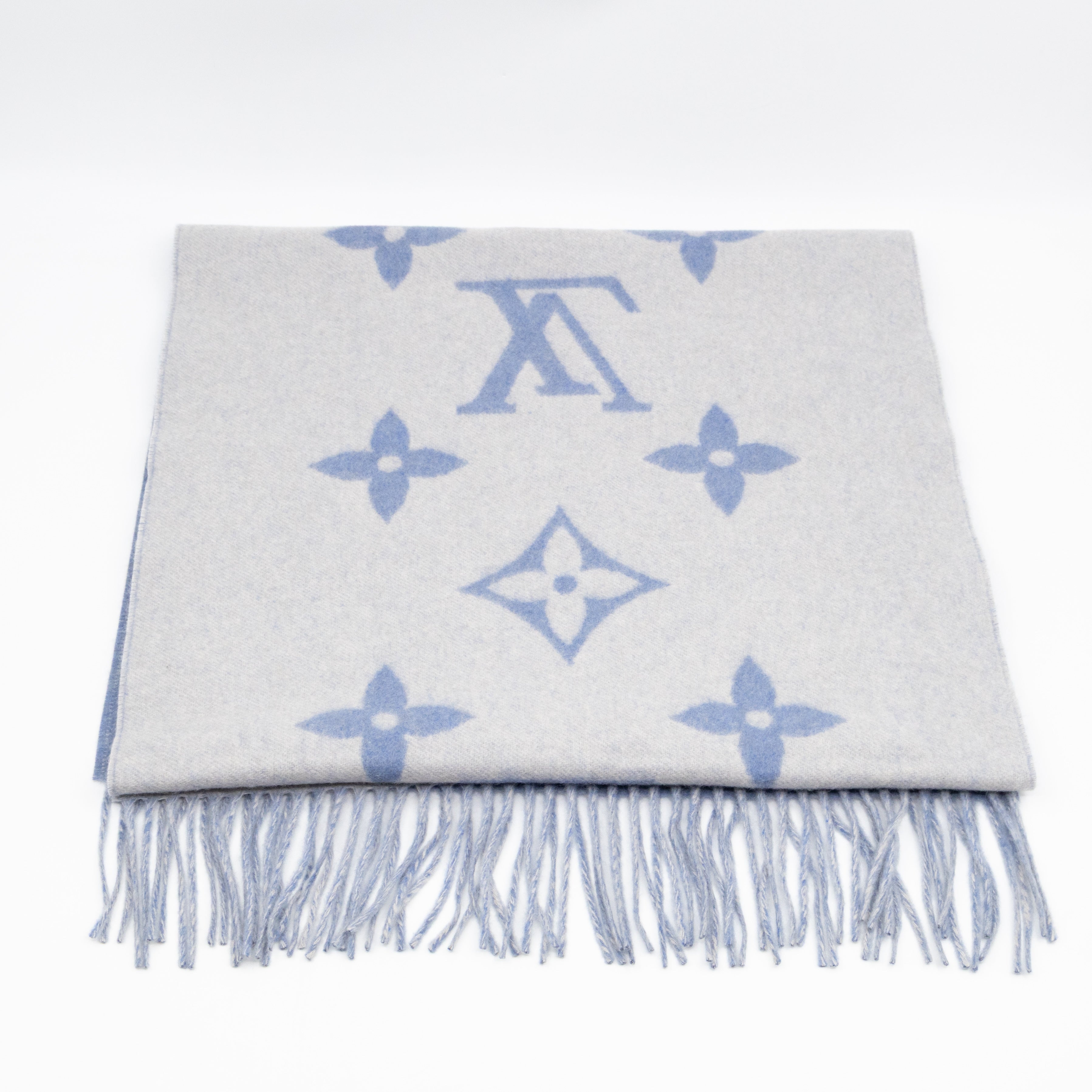 Reykjavik Studded Cashmere Scarf Blue