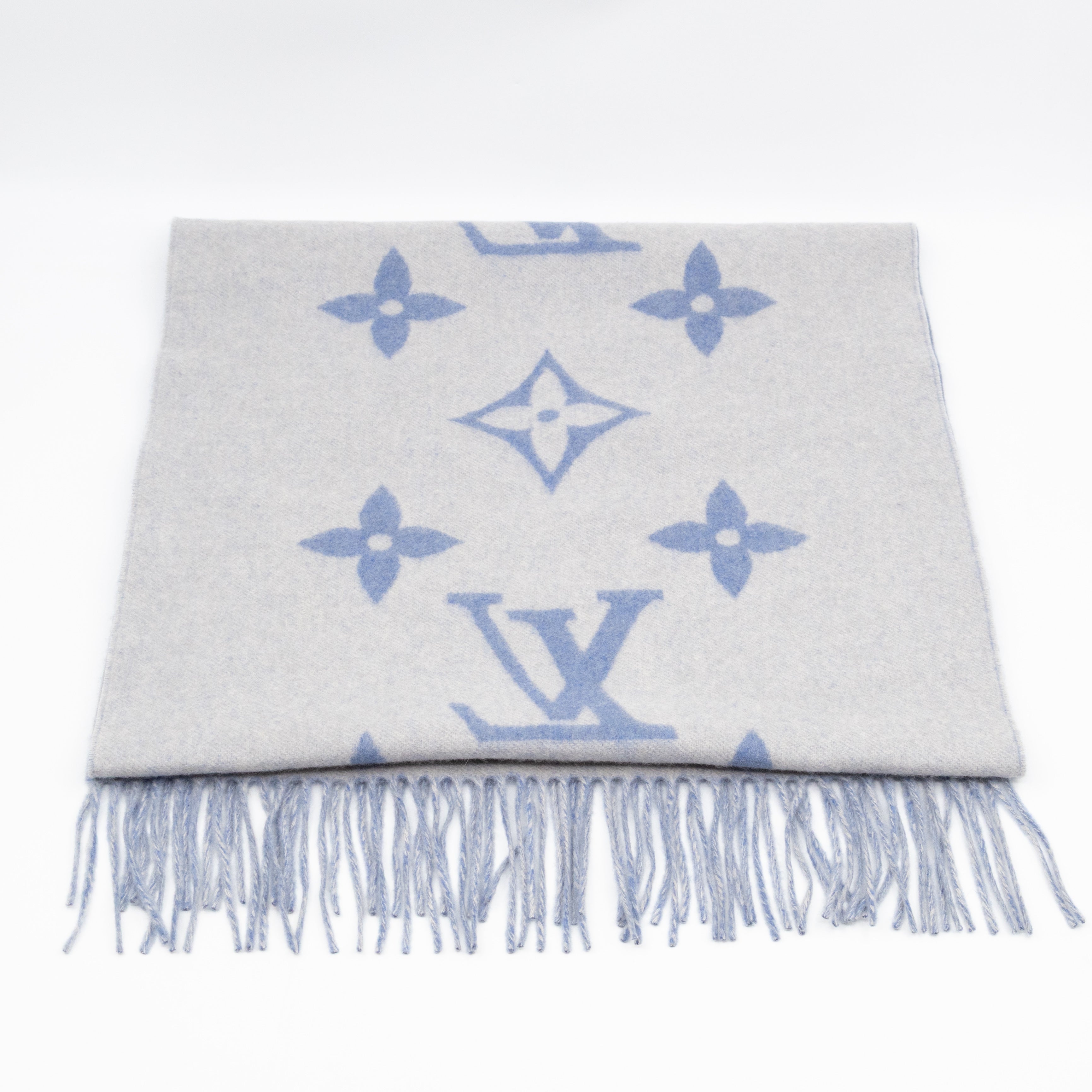 Reykjavik Studded Cashmere Scarf Blue