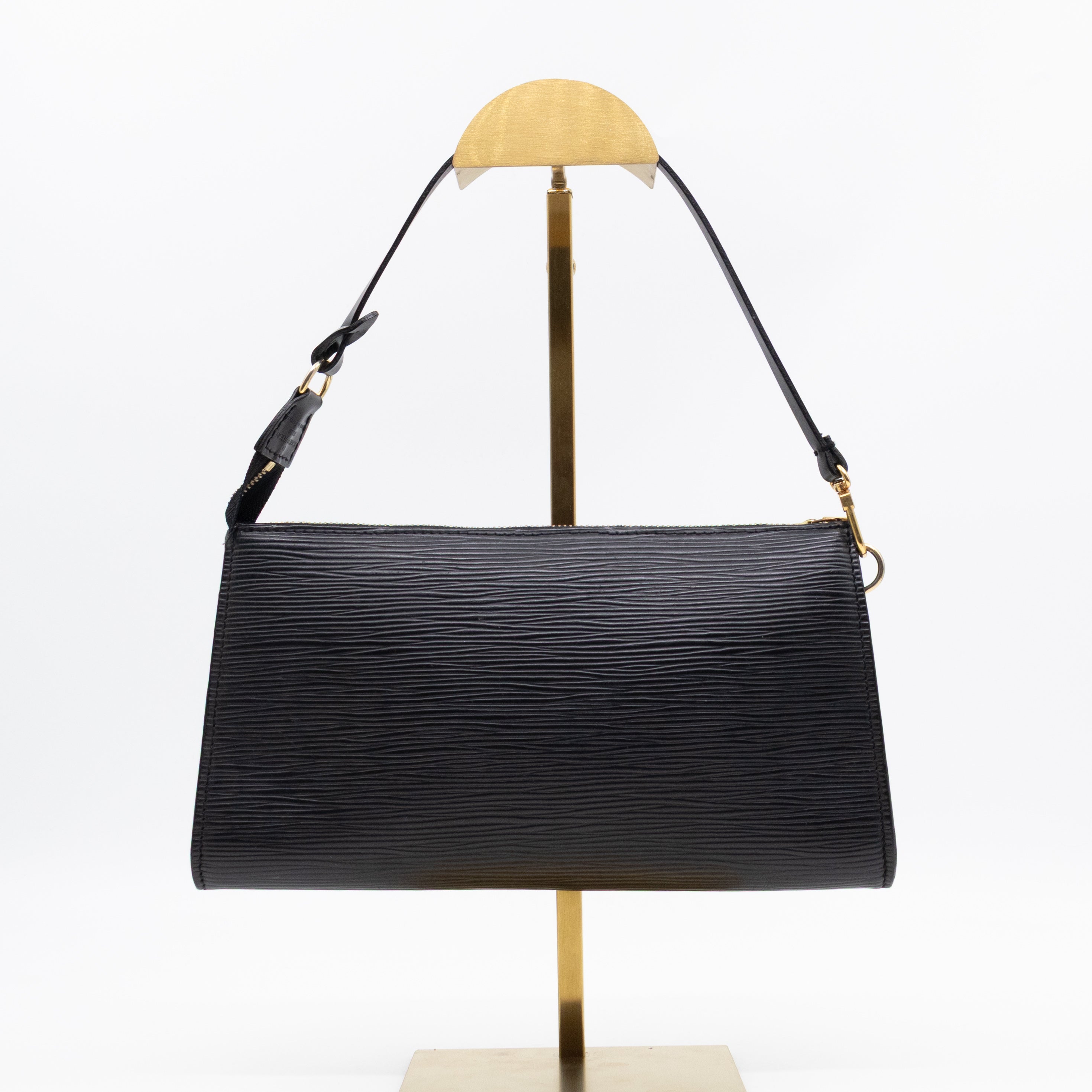 Pochette Accessoires Black Epi Leather