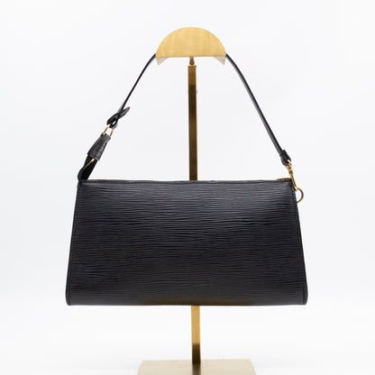 Pochette Accessoires Black Epi Leather