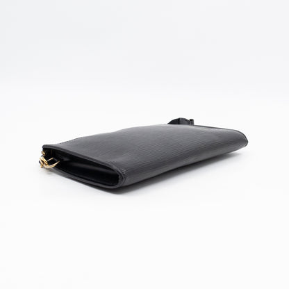 Pochette Accessoires Black Epi Leather