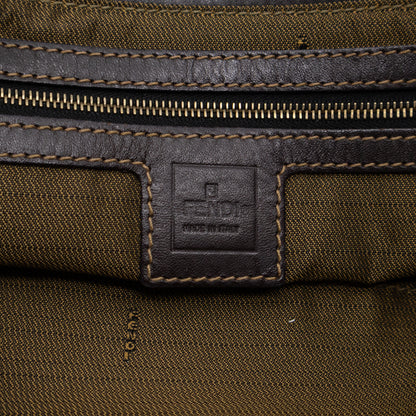 Mamma Baguette Zip Zucca FF Brown Canvas