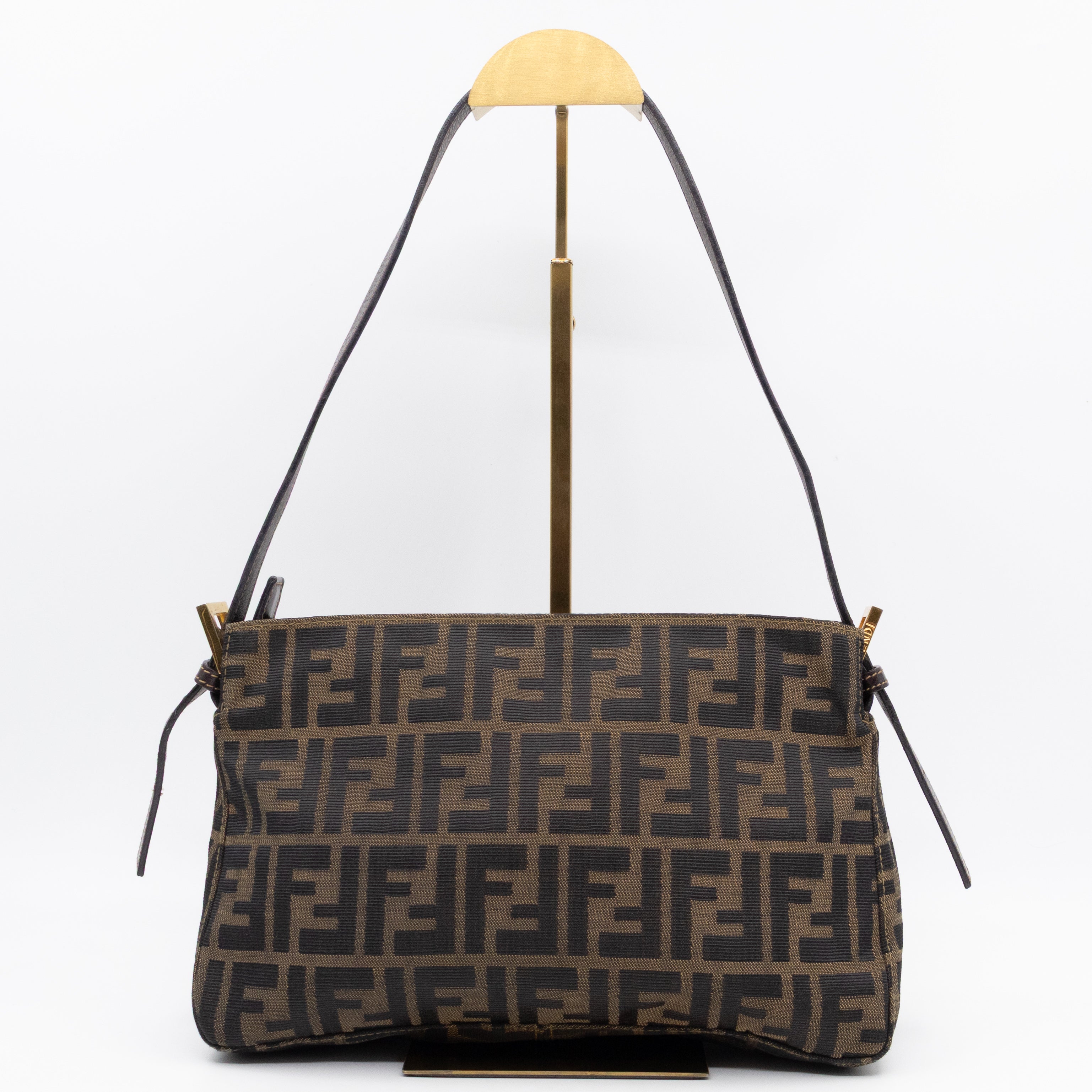 Mamma Baguette Zip Zucca FF Brown Canvas