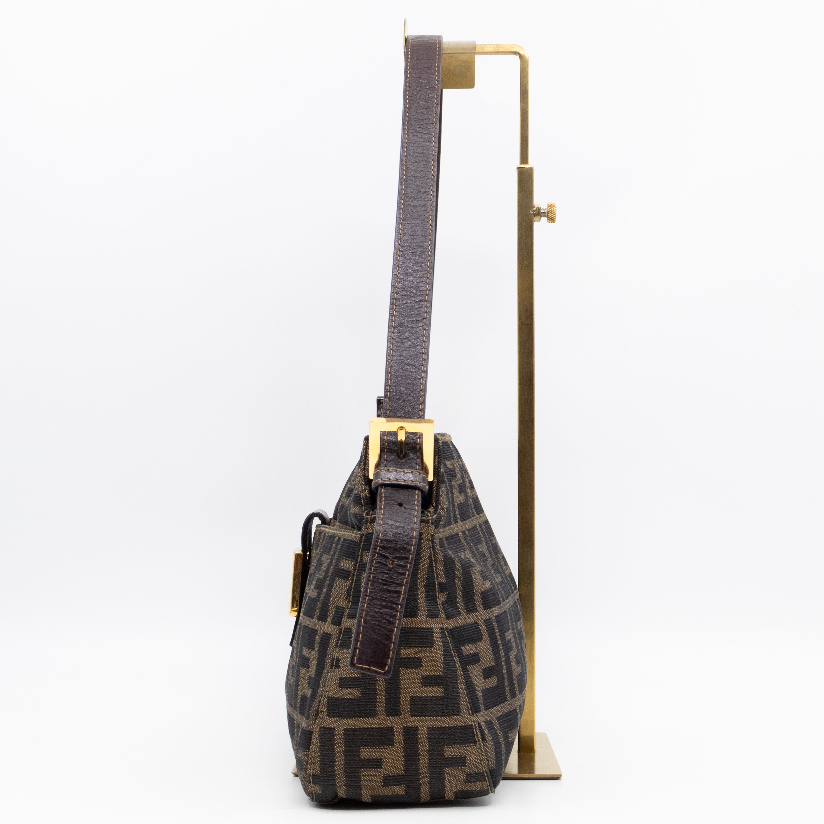 Mamma Baguette Zip Zucca FF Brown Canvas