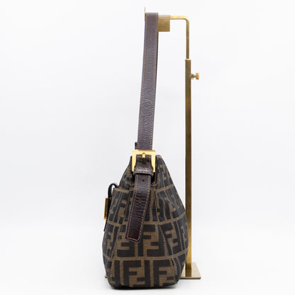 Mamma Baguette Zip Zucca FF Brown Canvas