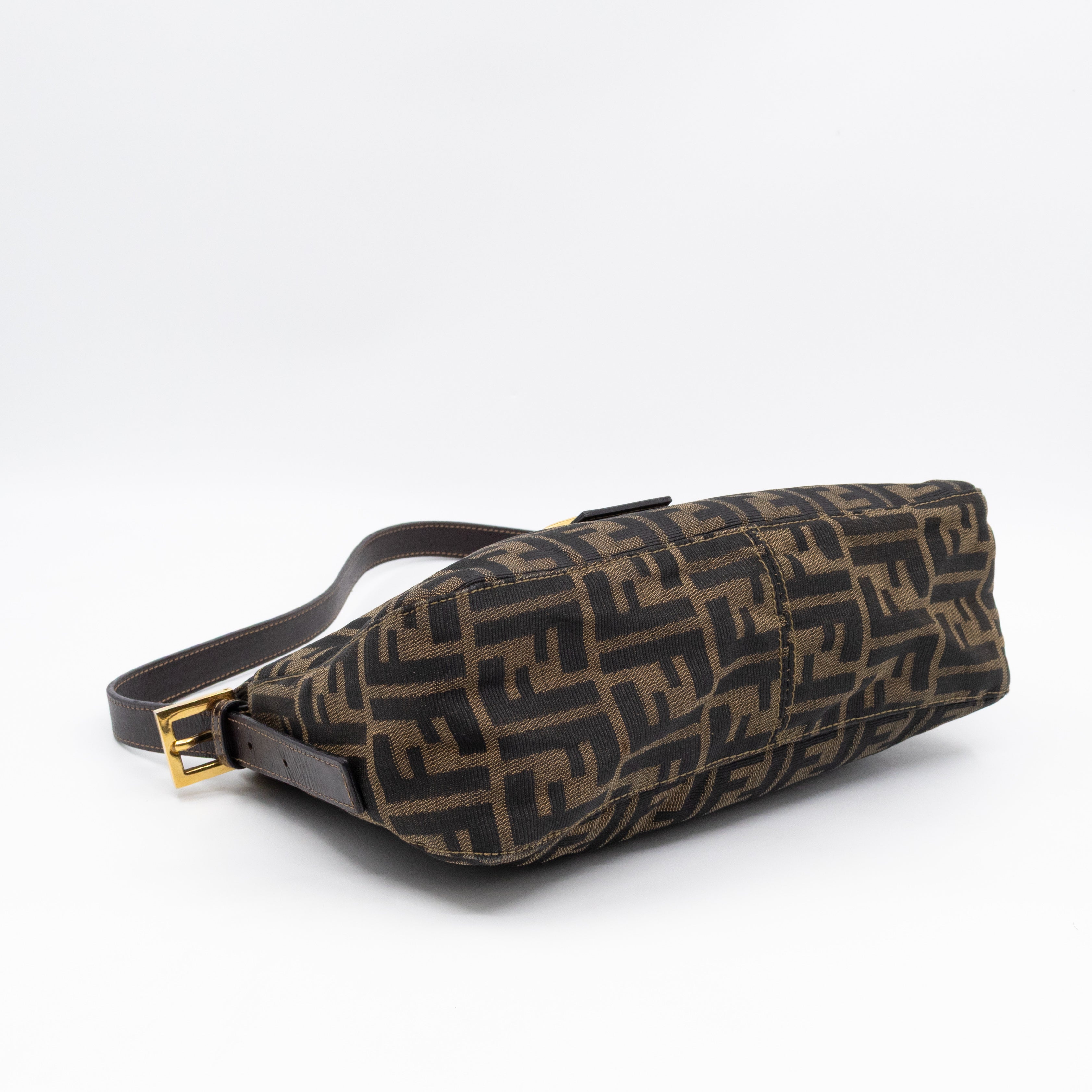 Mamma Baguette Zip Zucca FF Brown Canvas