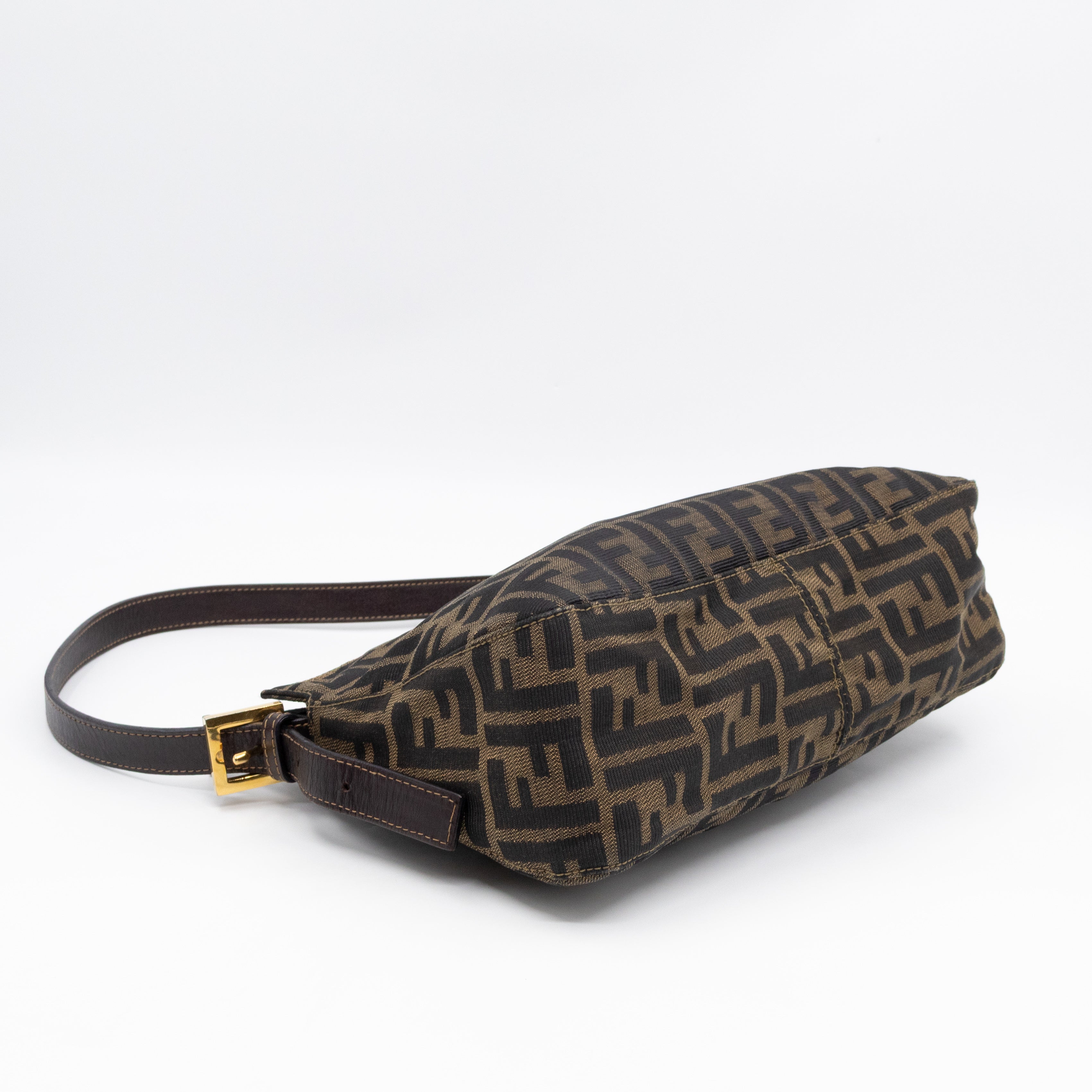 Mamma Baguette Zip Zucca FF Brown Canvas