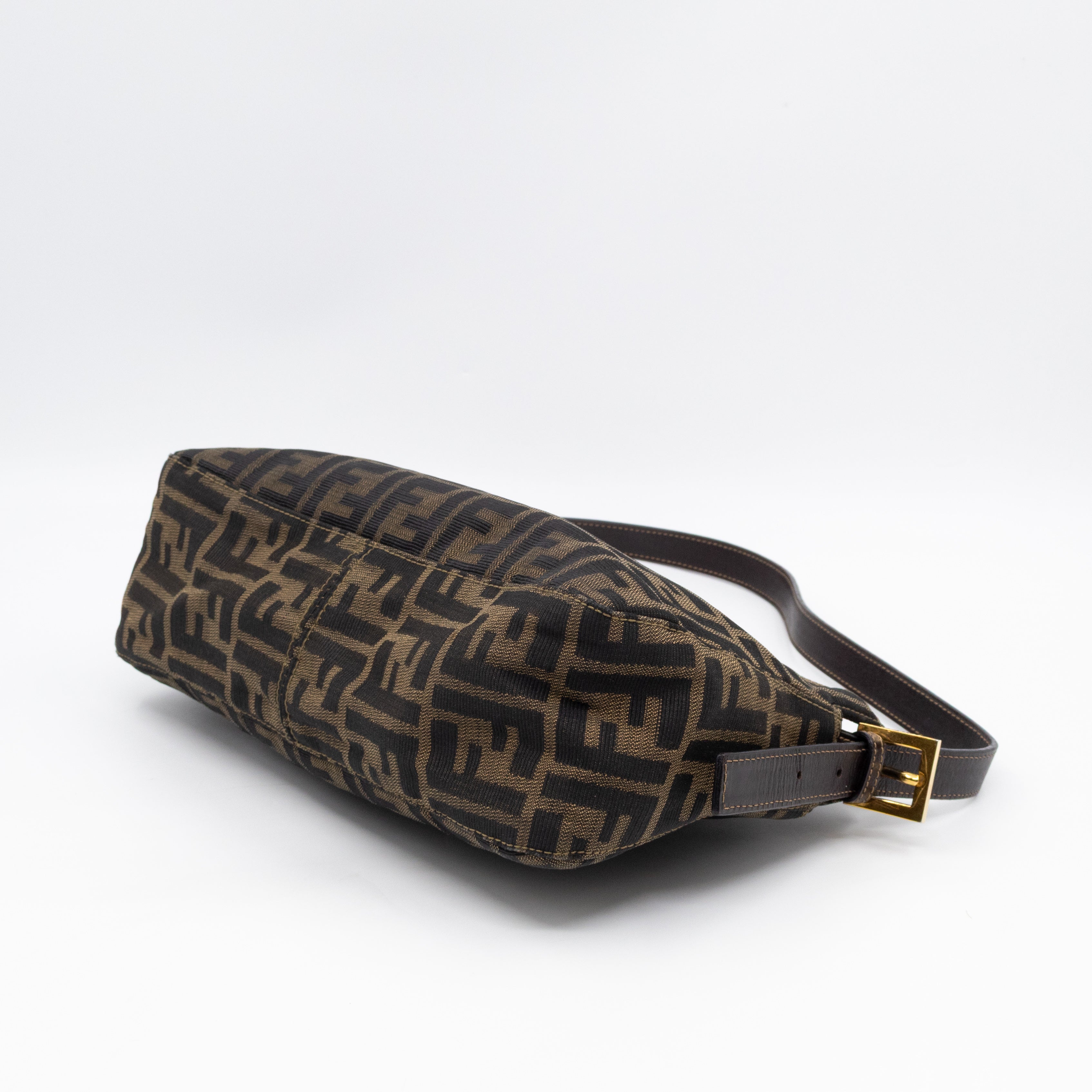 Mamma Baguette Zip Zucca FF Brown Canvas