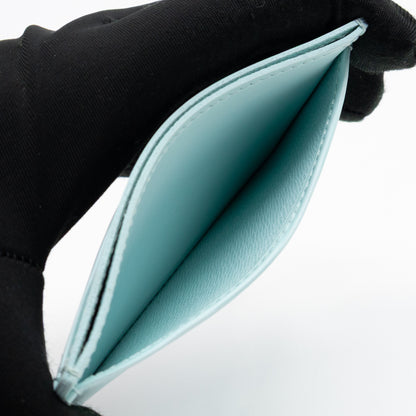 Card Holder Light Blue Epi Leather