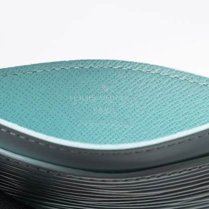 Card Holder Light Blue Epi Leather