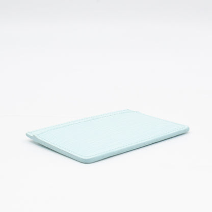 Card Holder Light Blue Epi Leather