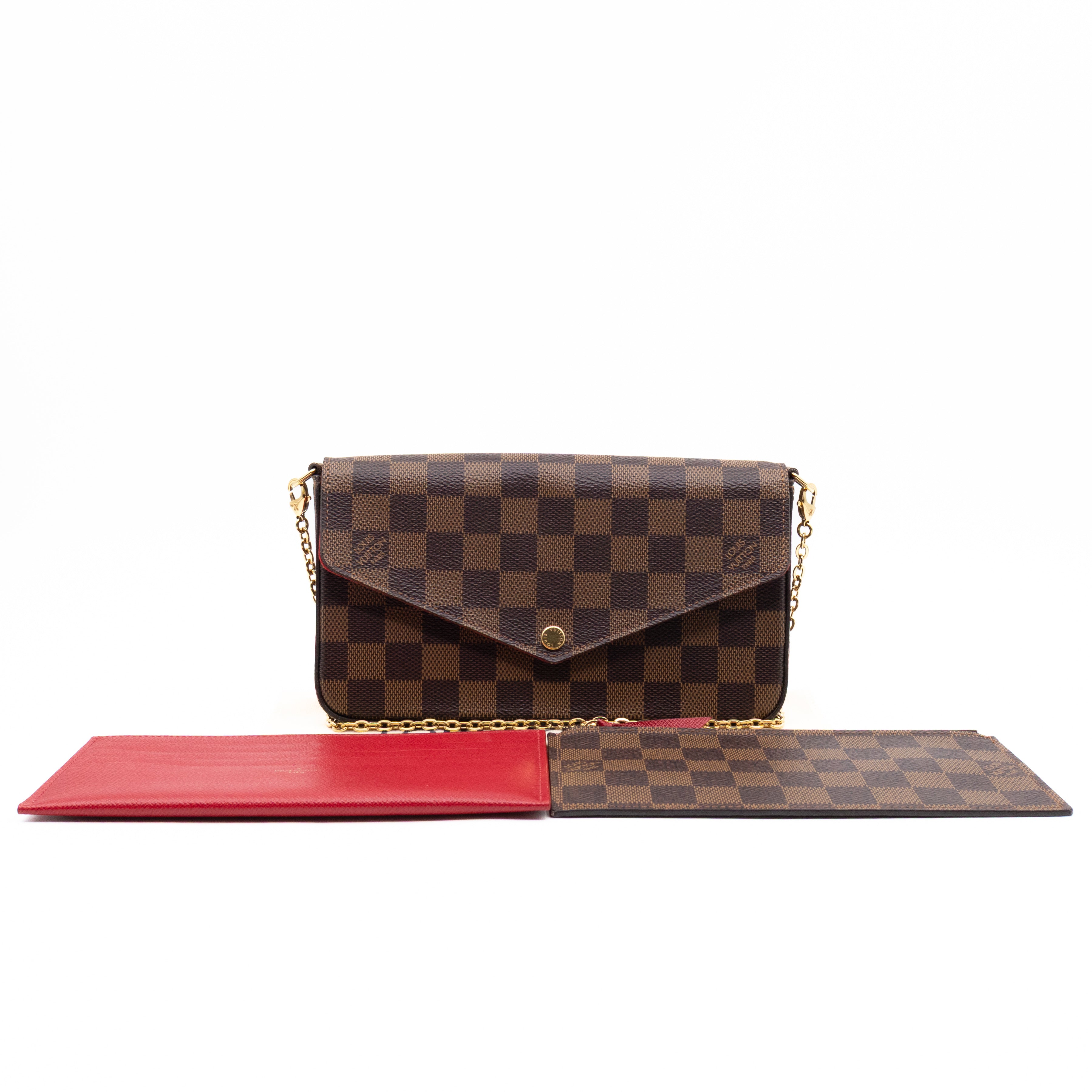 Pochette Felicie Monogram Red