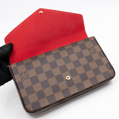 Pochette Felicie Monogram Red