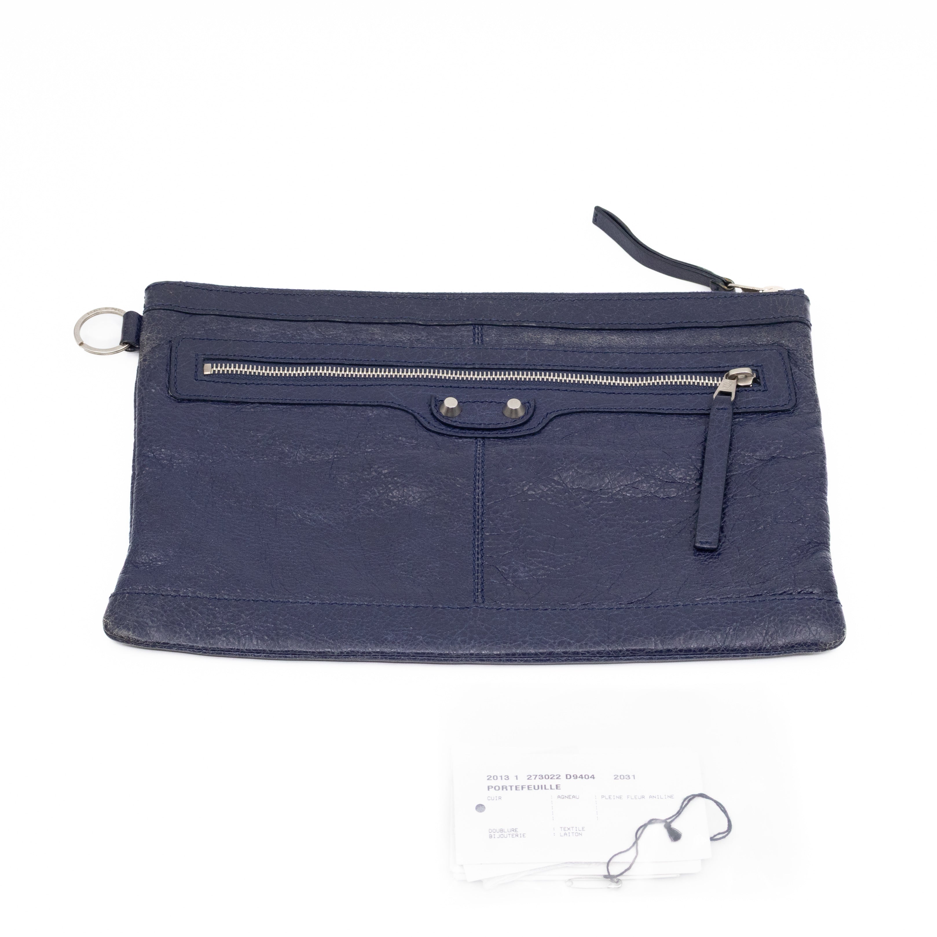 Giant 12 Clip M Clutch Blue Leather