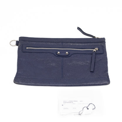 Giant 12 Clip M Clutch Blue Leather