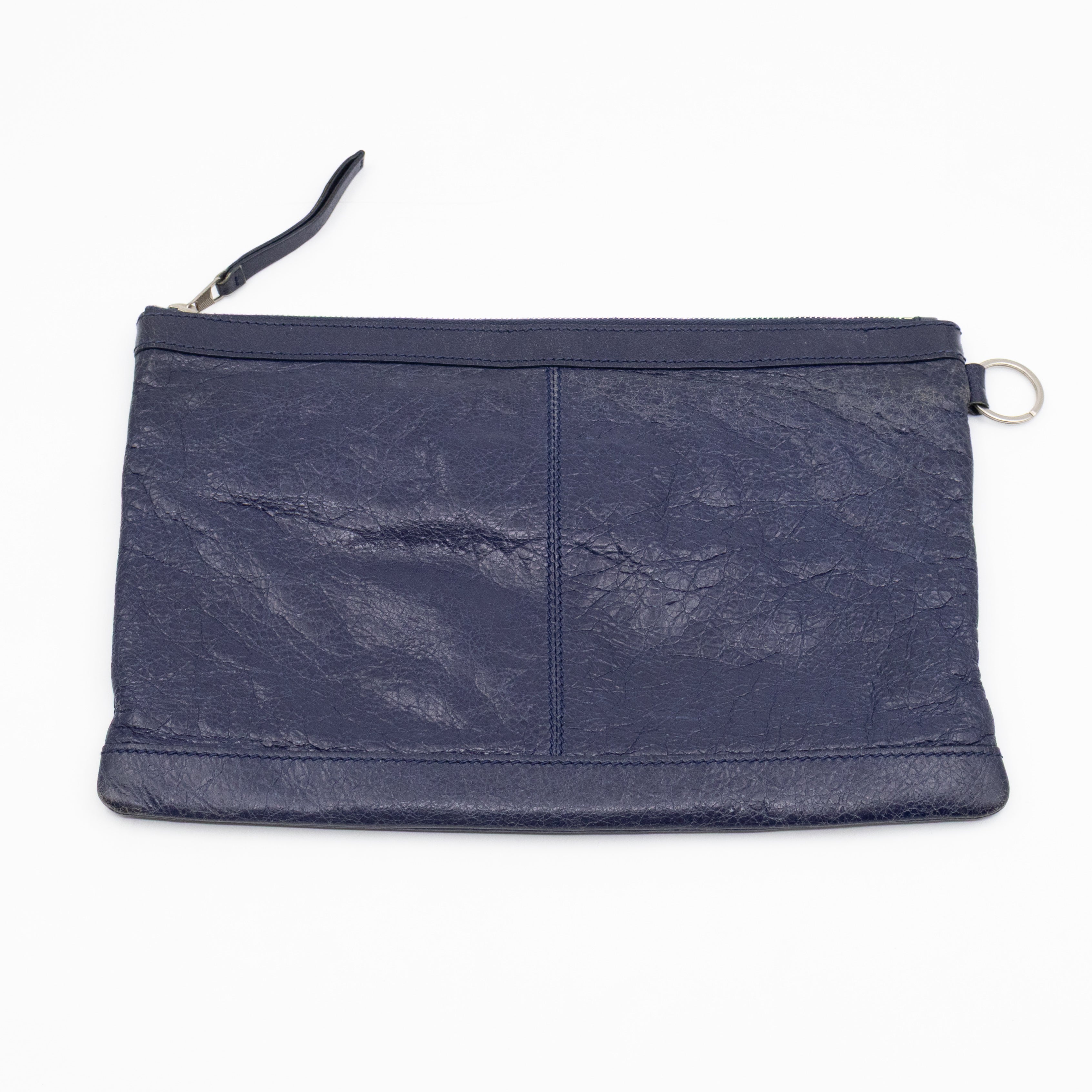 Giant 12 Clip M Clutch Blue Leather