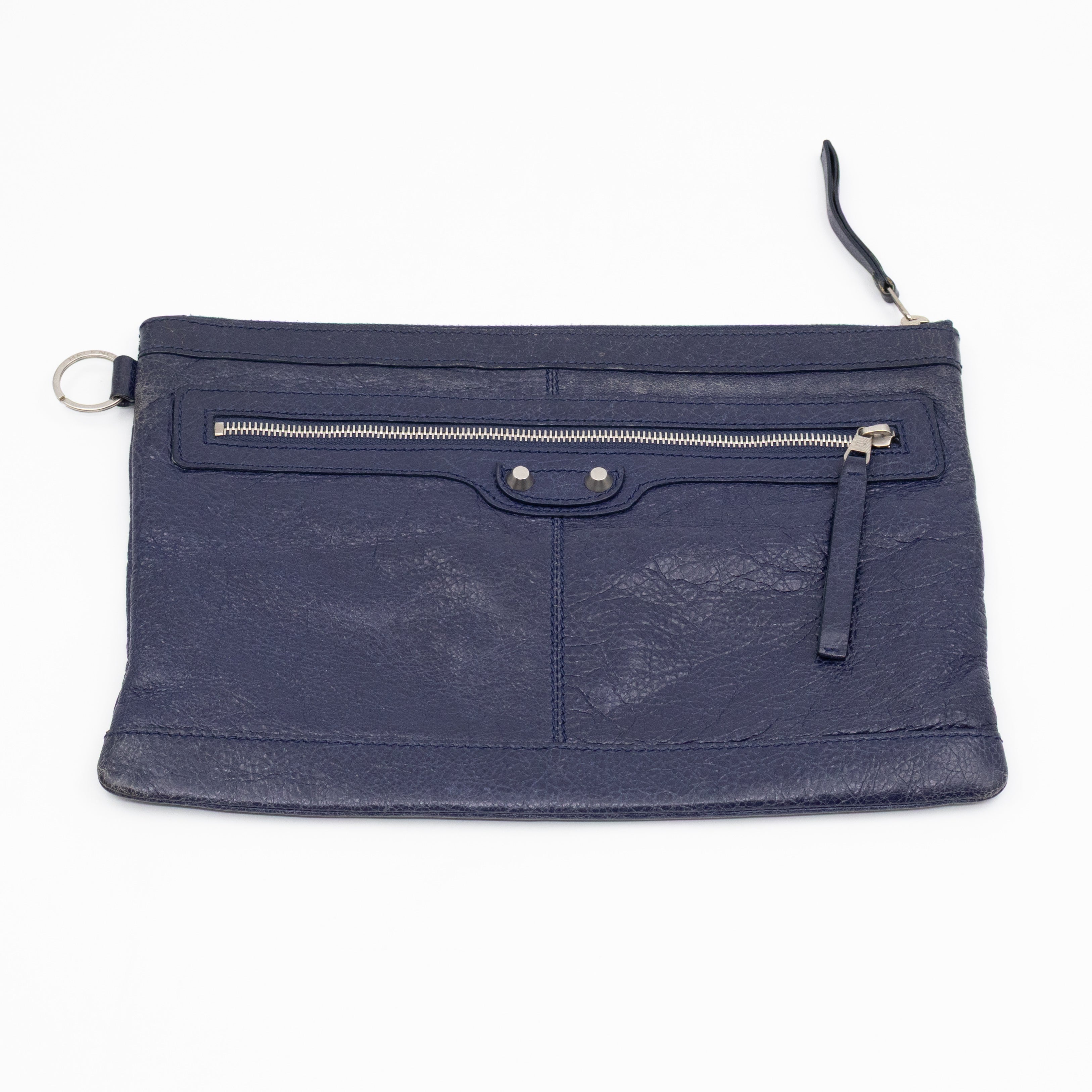 Giant 12 Clip M Clutch Blue Leather