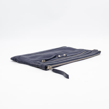 Giant 12 Clip M Clutch Blue Leather