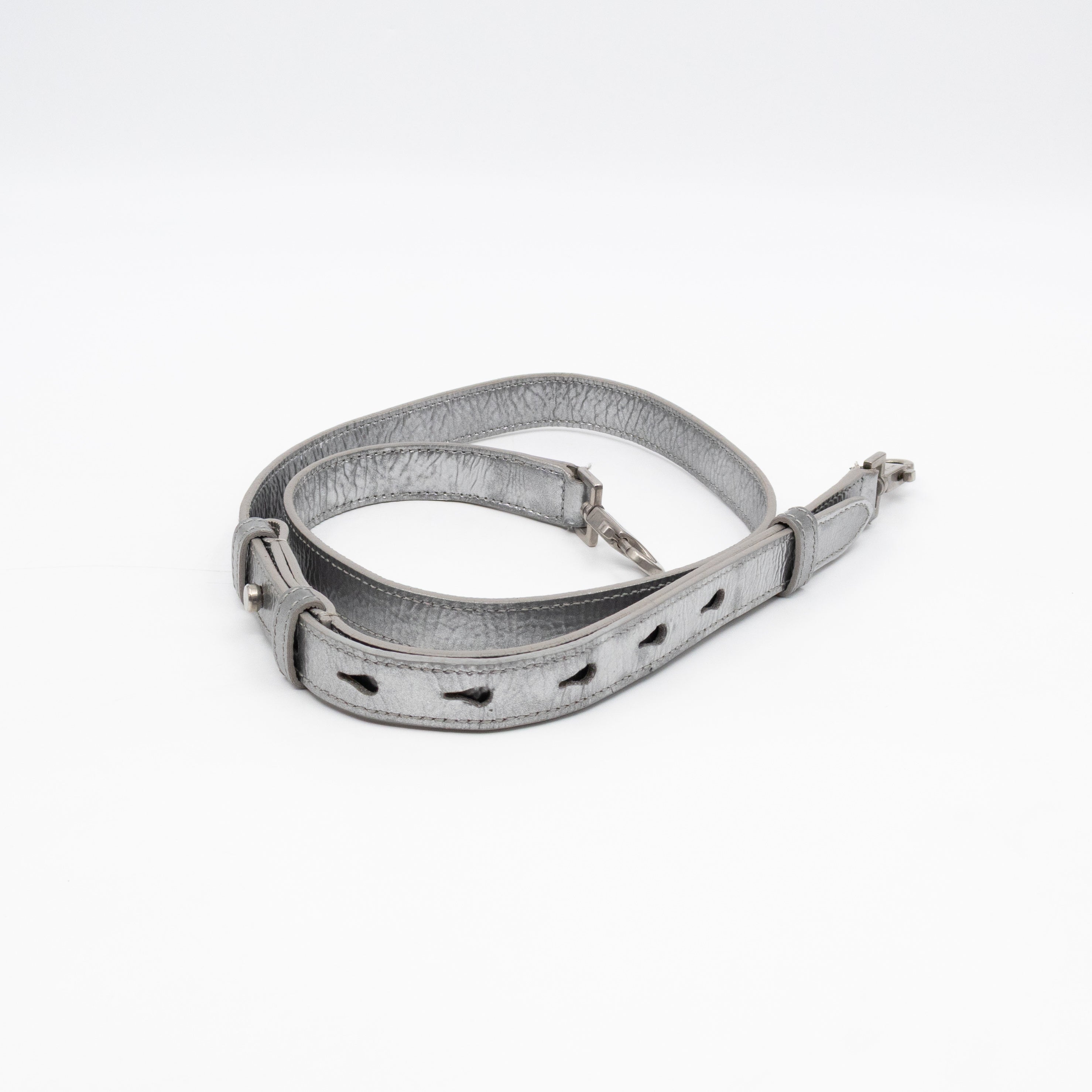 Sac de Jour Nano Silver Metallic Leather