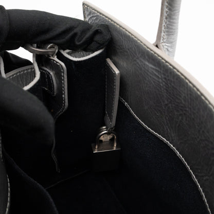 Sac de Jour Nano Silver Metallic Leather