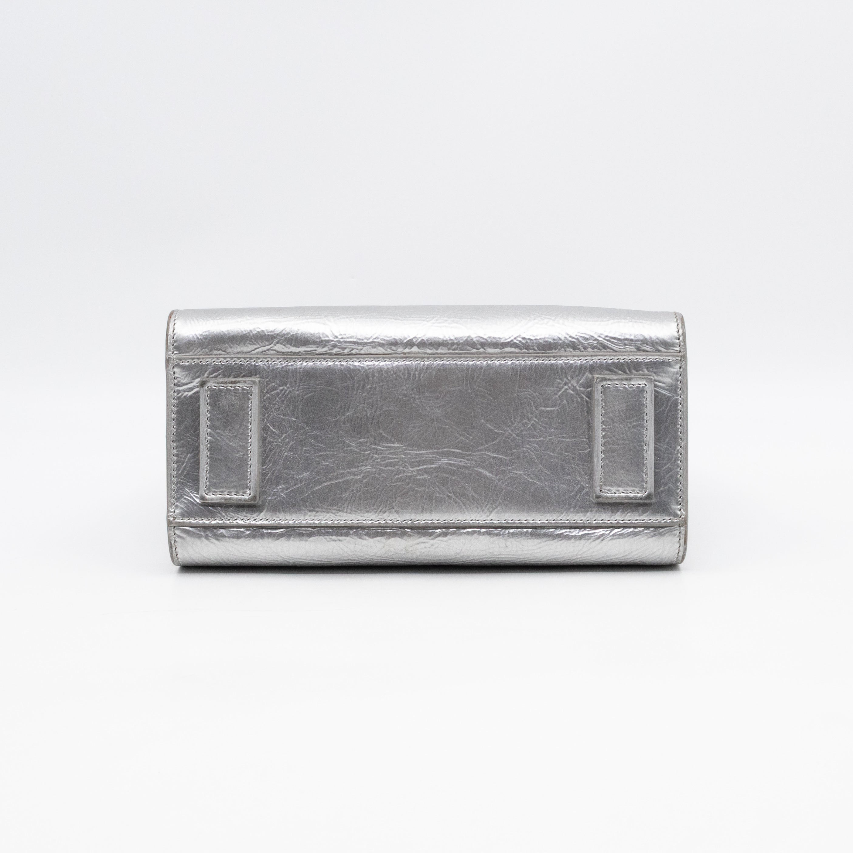 Sac de Jour Nano Silver Metallic Leather