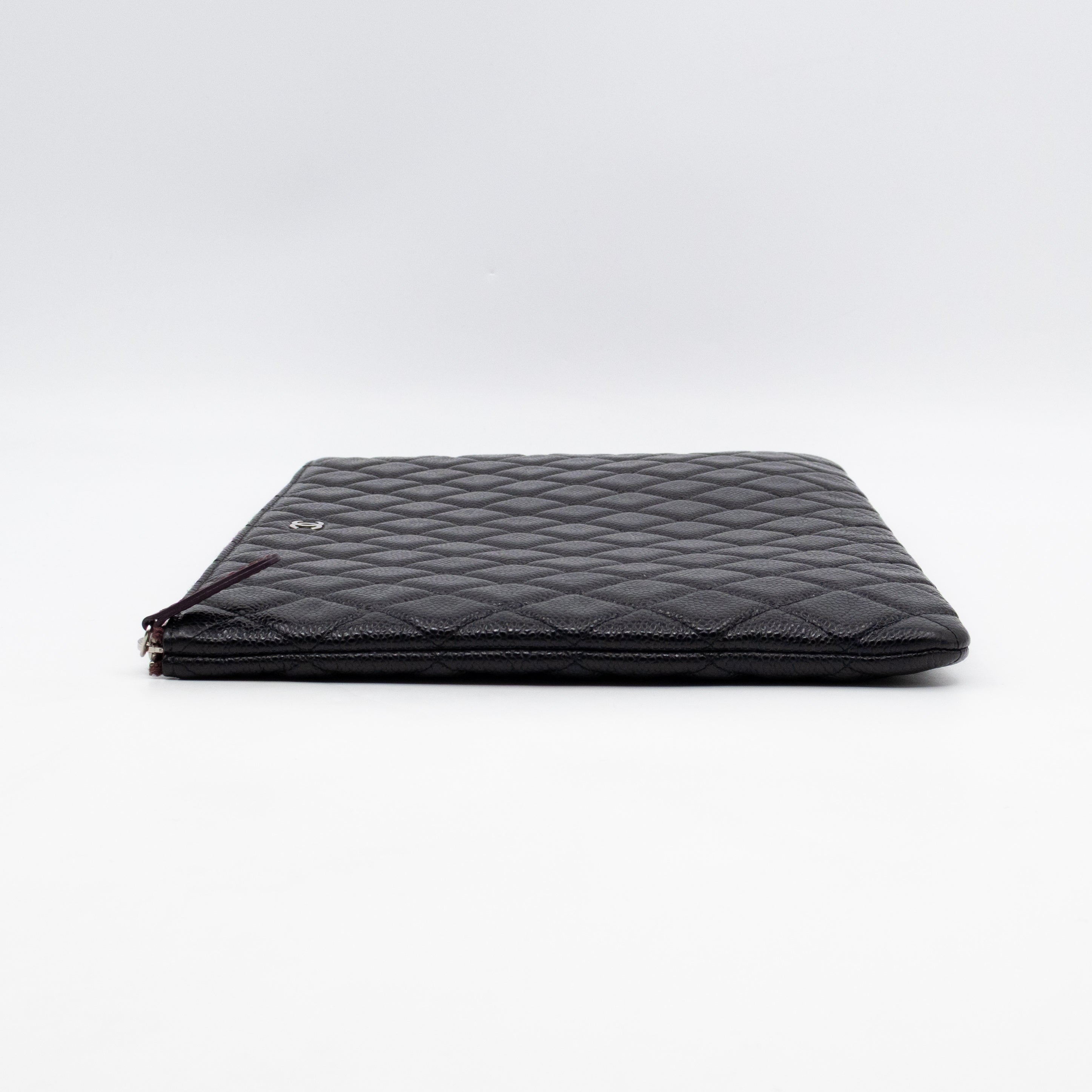 O Case Large Black Caviar Leather
