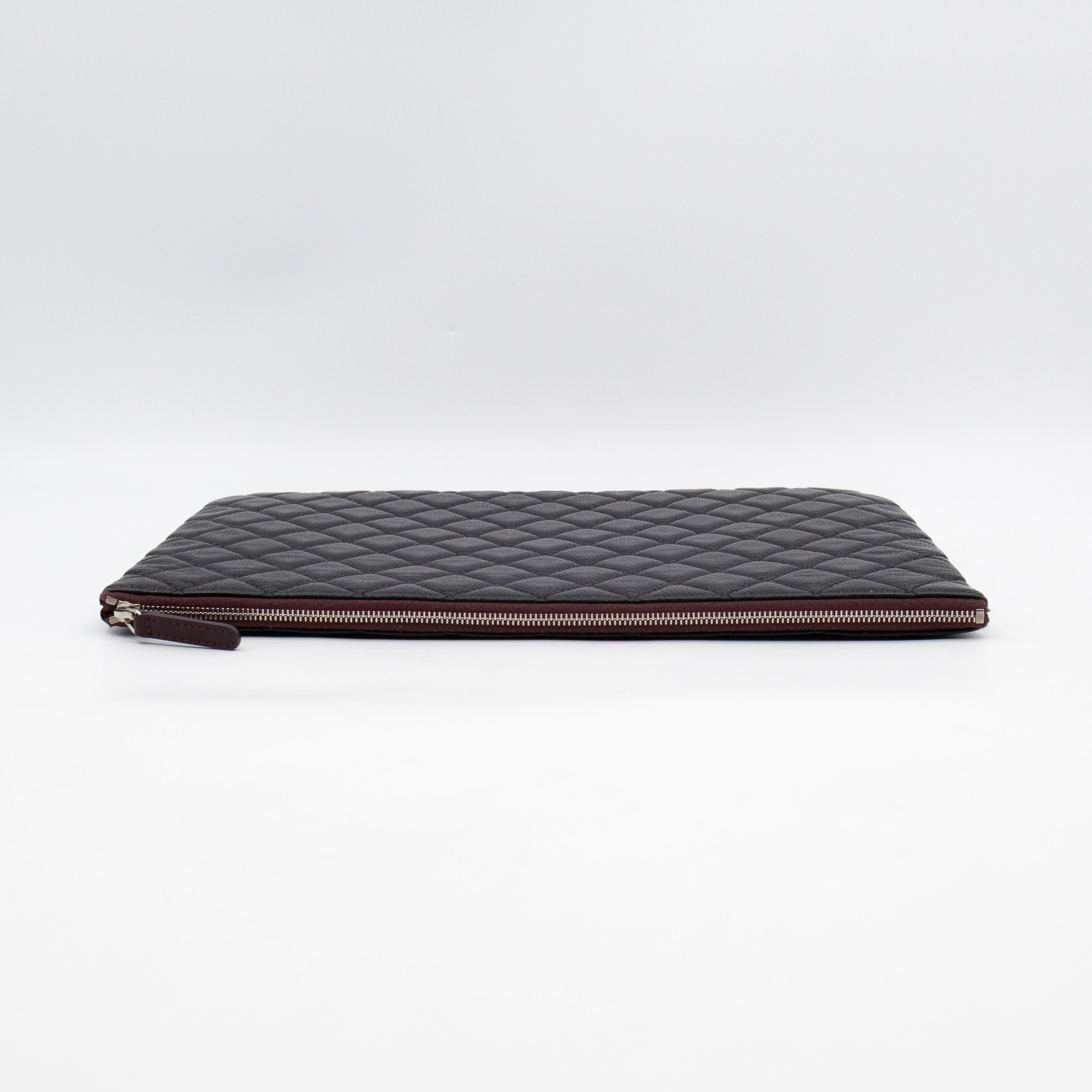 O Case Large Black Caviar Leather