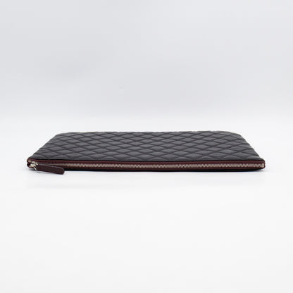 O Case Large Black Caviar Leather