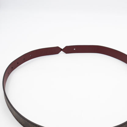 Dauphine Reversible Belt Monogram Cherry Red 85 cm